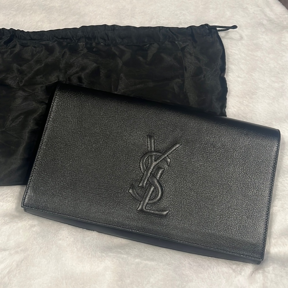 Belle Je Jour Leather large Clutch